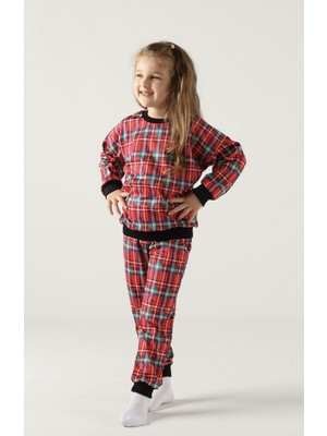 Buufuu Dijital Baskılı Uzun Kollu Sweatshirt ve Eşofman Alt Üst Ikili Takım