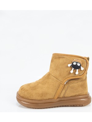 Aktaş Ayakkabı Çocuk Unisex Taba Su Geçirmez Içi Yünlü Işıklı Bantlı Bot