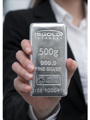 500 Gram Külçe Gümüş - 999,9 | Sertifikalı