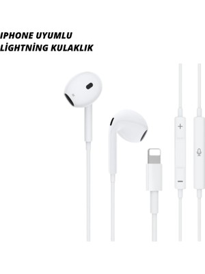 Mestore iPhone 14 ve Altındaki Modellerle Uyumlu Kablolu Kulaklık