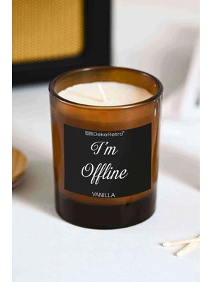 PremiumPort Vanilya Kokulu Amber Bardak Mum, Sıcak ve Rahatlatıcı Atmosfer Için