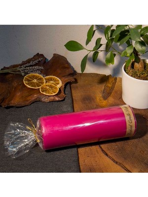 PremiumPort Doğal 20X7 Kütük Mum – Sıcak ve Samimi Atmosfer Için