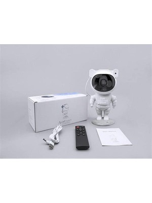 Mestore Çocuklara Özel Projeksiyon Astronot Lamba Speaker Sevimli