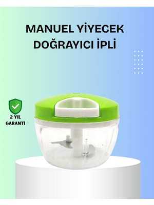 Mestore El Tipi Yiyecek Kıyıcı Üç Bıçaklı Pratik Doğrayıcı