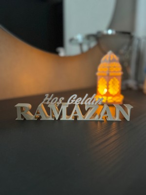 Home Hoş Geldin Ramazan Yazısı ve Ramazan Kandili (Led mum hediye)