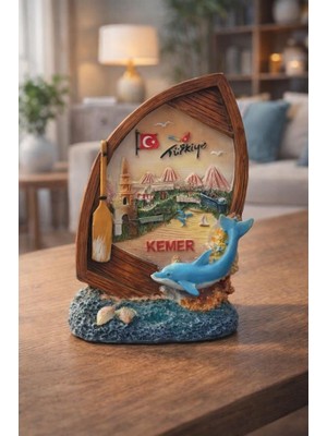 Türkiye Temalı Masa Üstü Dekor Biblo | Ofis Masası Süsü & Ev Dekorasyonu | 11×9 cm