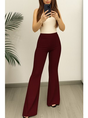 Eceylül Moda Scuba Krep Ispanyol Paça Pantolon(Kısa Süreliğine Lansman Fiyatı)