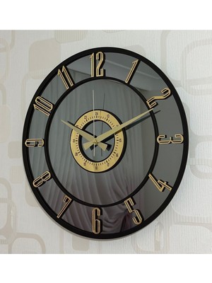 PremiumPort 40 cm Aynalı Modern Duvar Saati, Şık ve Zarif Tasarım