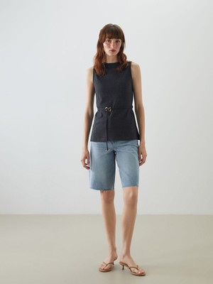 Lc Waikiki Yeni Sezon Bisiklet Yaka Kadın Triko Atlet