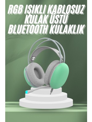 AriaTech Unısex Yüksek Ses Kaliteli Yumuşak Kılıflı Kablosuz Kulak Üstü Bluetooth Kulaklık - Lisinya