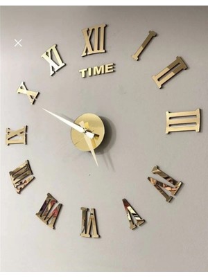 PremiumPort 3D Duvar Saati Pleksi Ayna, 10 cm Rakam, Mdf Destekli, Şık ve Modern