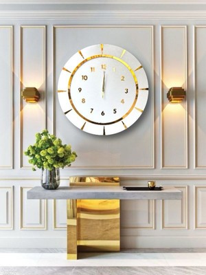 PremiumPort Modern Ahşap Duvar Saati, Şık ve Sessiz Mekanizmalı Dekorasyon Parçası