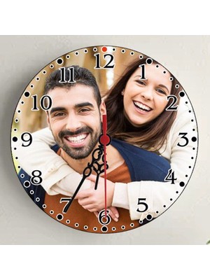 PremiumPort Özel Tasarımlı 28 cm Ahşap Duvar Saati, Şık ve Modern Dekorasyon Için