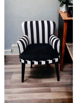 Venqm Çay Seti Koltuk Berjer - Cafe - Balkon - Bahçe Zebra Model