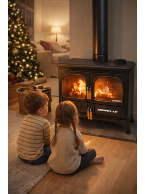 Dorello Döküm Kuzine Soba Fırınlı Soba Yüksek Isı Verimli, Fırınlı, Dayanıklı Dökme Demir