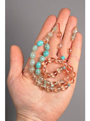 Tesbihkenti Sistem Püsküllü Ateş Kehribar Tesbih