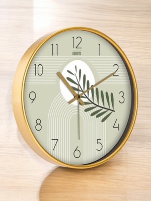 PremiumPort 30 cm Cam Duvar Saati, Şık ve Sessiz Mekanizma ile Zarif Tasarım