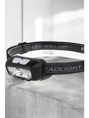 Argesco Mühendislik Kafa Lambası Kamp Lambası Sensörlü Şarjlı Ayarlanabilir