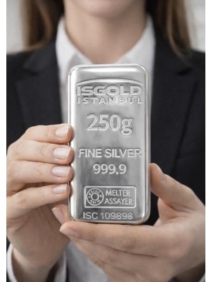 250 Gram Külçe Gümüş - 999,9 | Sertifikalı