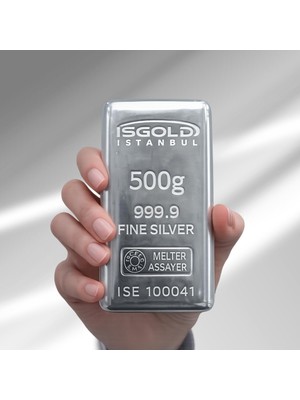 500 Gram Külçe Gümüş - 999,9 | Sertifikalı