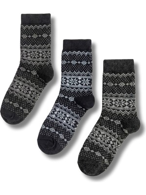 Lykos Bolero Kadın 3'lü Kışlık Yünlü Çorap