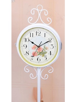 PremiumPort Metal Ferforje Rakamlı Salon Duvar Saati 125 Cm, Şık ve Dayanıklı Tasarım