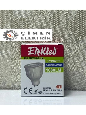 Eco Lounge Erkled Erk 2094 GU10 Lensli Ampül 12W 3000K Gün Işığı