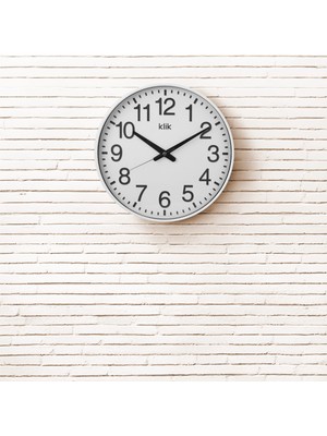 PremiumPort Modern Beyaz Duvar Saati, Şık ve Fonksiyonel Tasarım