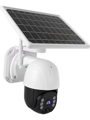 Eco Lounge Solar Panelli Su Geçirmez Gece Görüş Destekli Wifi Bağlantılı Güvenlik Kamerası