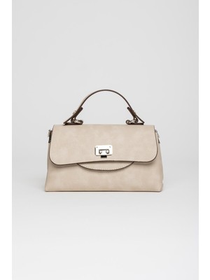 Jacquline Jacqulıne Kadın Çapraz ve El Çantası IM563 Bej