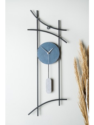 PremiumPort Modern Metal Duvar Saati, 75X30CM, Şık ve Dekoratif Tasarım
