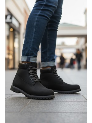 Hush Puppies 725039 Empresa Siyah Unisex Kaymaz Taban Bot