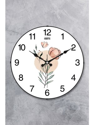 PremiumPort 36 cm Şık Gerçek Cam Bomba Dekoratif Duvar Saati, Sessiz Mekanizma