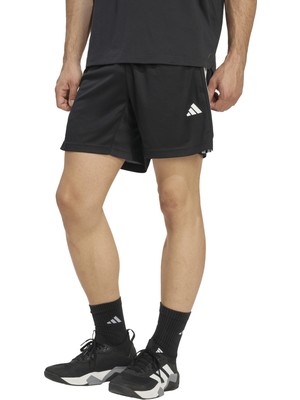 Adidas KA3461 We Bas 3spq S7 Siyah Lastikli Bel Normal Düz Erkek Şort