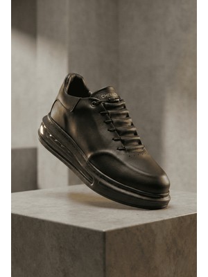 Zerenyus ZRC415 - Premium Ortopedik Lastikli Erkek Spor Ayakkabı Siyah