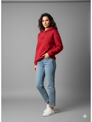 Tarz Kırmızı Kapüşonlu Sweet