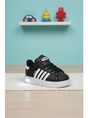 Oksit Supers Kaymaz Tabanlı Unisex Işıklı Çocuk Spor Ayakkabı