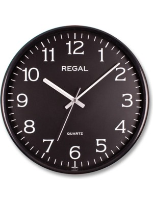 PremiumPort Şık Siyah Çerçeve Siyah Kadran Duvar Saati, Zarif ve Modern Tasarım