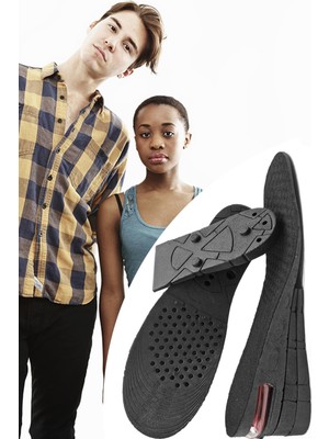 Gampus Hava Yastıklı Tam Boy Uzatıcı Tabanlık Gizli Topuk 7 cm Ortopedik