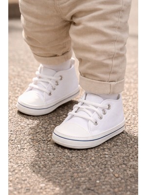 Minissa Baby Kids Bebek Ilk Adım Ayakkabısı, Kaydırmaz Tabanlı Yürüyüş Ayakkabısı, Patik Convers