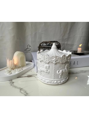 CasadiDuck Atlı Karınca Dönme Dolap Taş Tozu Dekoratif Obje 2’li