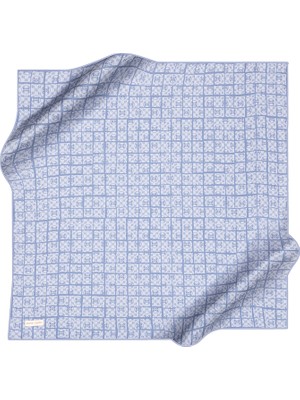 Pierre Cardin Logo Desenli Ipek Krep Saten Eşarp