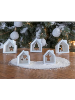 Ceku Home Tasarım Beşli Minyatür Dekoratif Ev Set