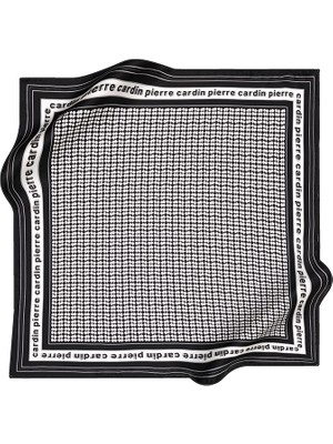 Pierre Cardin Logo Desenli Ipek Krep Saten Eşarp