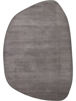 Akbel Halı Zen Amorf03 Antrasit - Zen Koleksiyon Özel Şekilli Kesim Toz Vermez Yumuşak Tuşeli Zarif Makine Halı