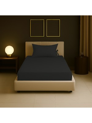 Sabia Soft Touch %100 Pamuk 62 Tel – 90X200 +30 cm Yüksekliğe Uygun Tek Kişilik Lastikli Çarşaf Seti