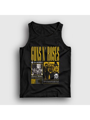 Presmono Unisex Siyah Different Guns N' Roses Atlet