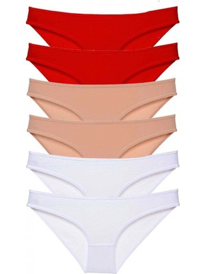 MiraLive 6 Adet Süper Eko Set Likralı Kadın Slip Külot 547