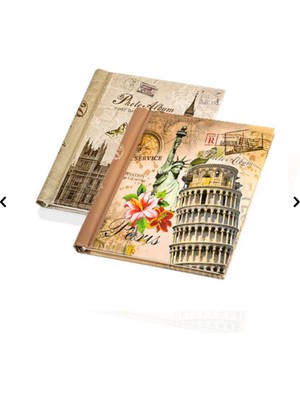 Angelphoto  Pisa Kulesi Yapışkanlı 20 Yaprak Nostaljik Fotoğraf Albüm - 24X29CM