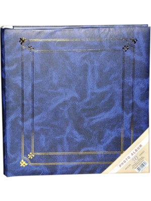 Angelphoto  50 Yaprak [100 SAYFA]-31X32 cm Ciltbezli Yapışkanlı Fotoğraf Albümü(Lacivert)